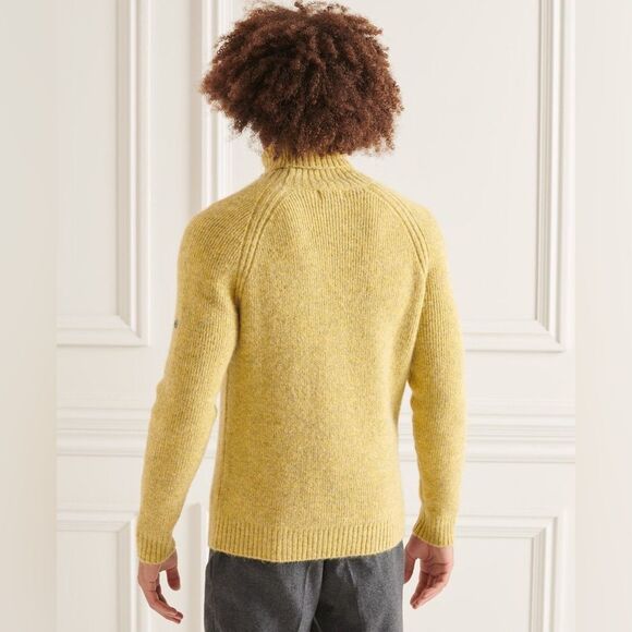 Superdry Men's Mustard Turtleneck Sweater - Picture 3 of 9